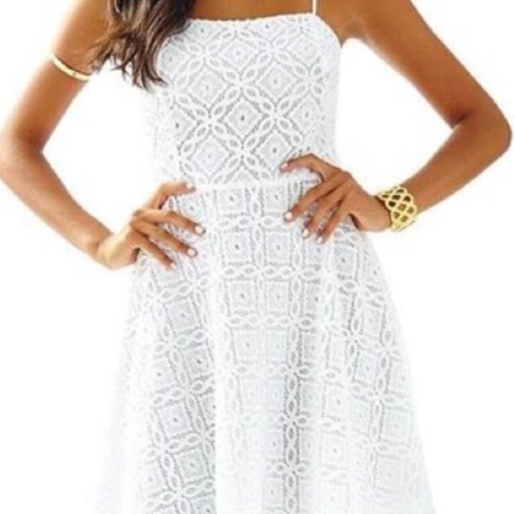 Lilly Pulitzer White Lace Dress